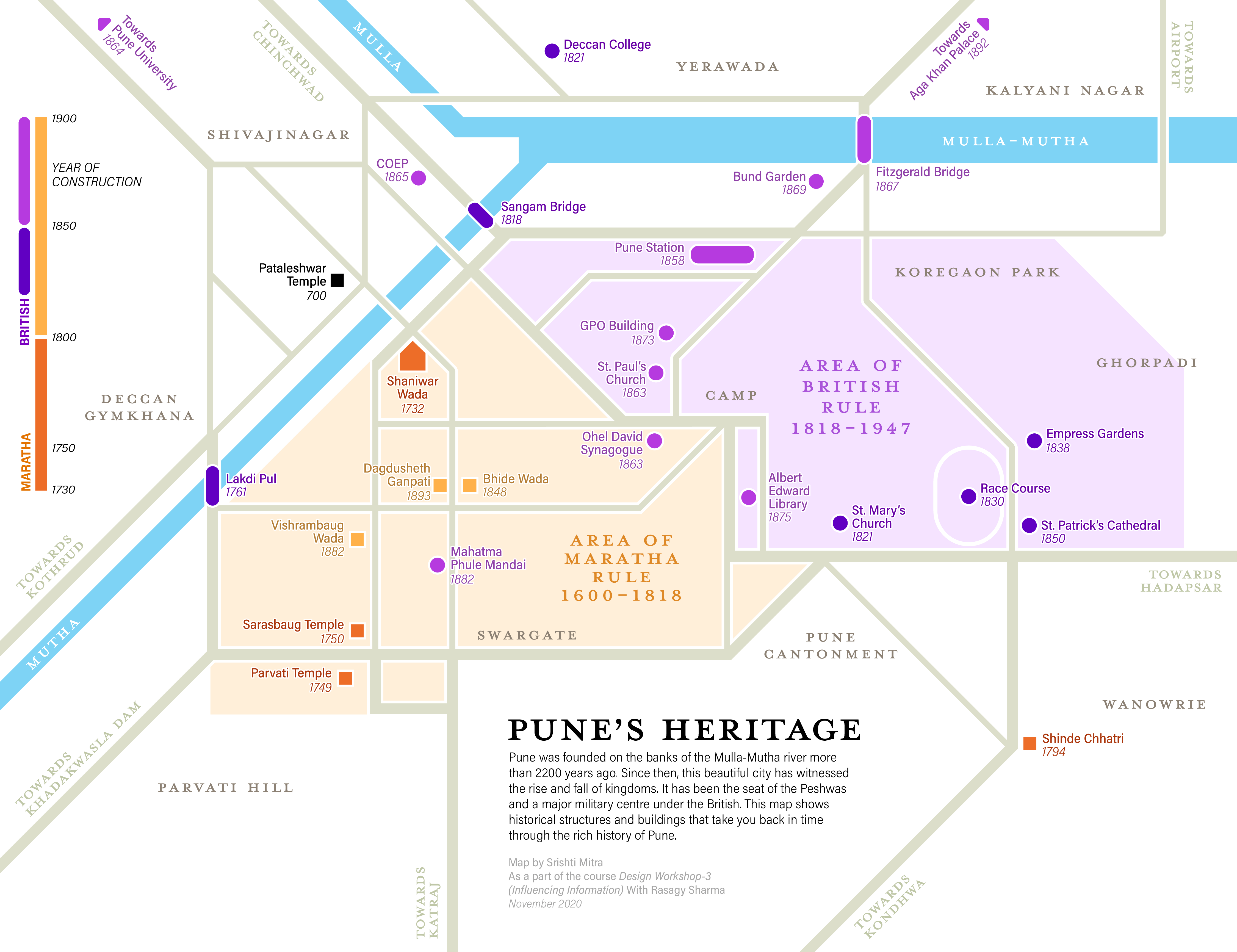 Final Schematic map of Pune by Srishti