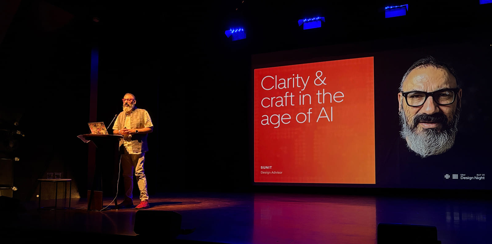 Sunit Singh talked about the change in design process & value of building your vocabulary.