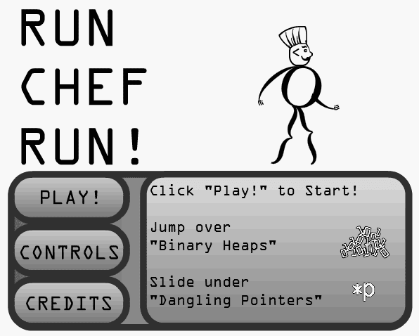 Run Chef Run — Screenshot of game for CodeChef contest
