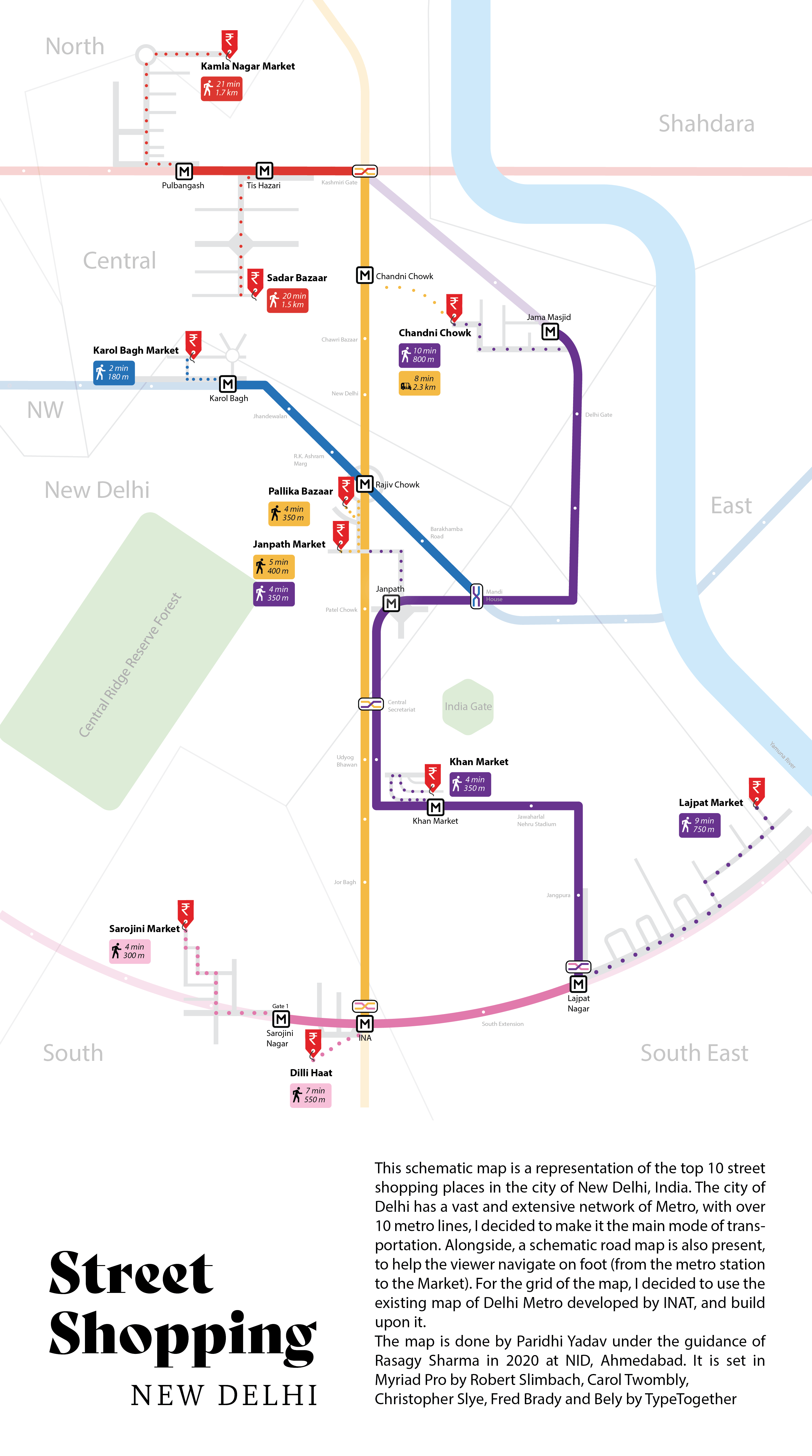 Final Schematic map of Delhi by Paridhi