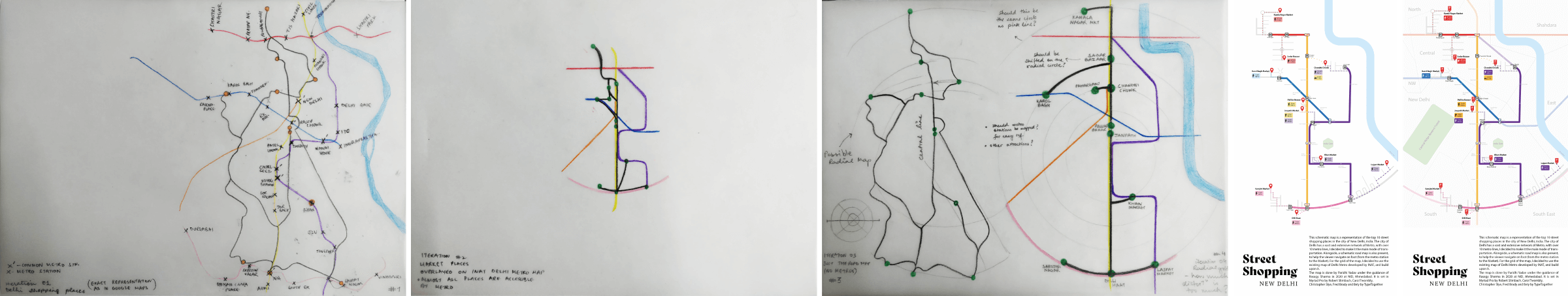 Process of Schematic map of Delhi by Paridhi