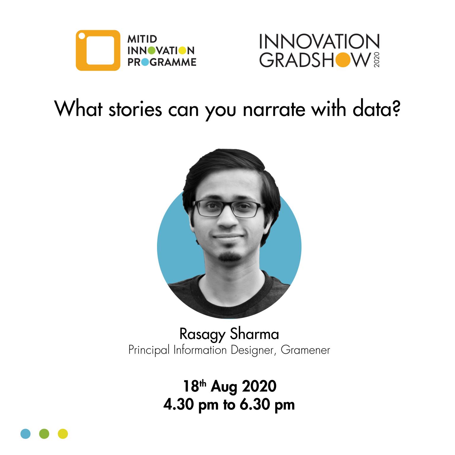 Poster for my webinar on data storytelling