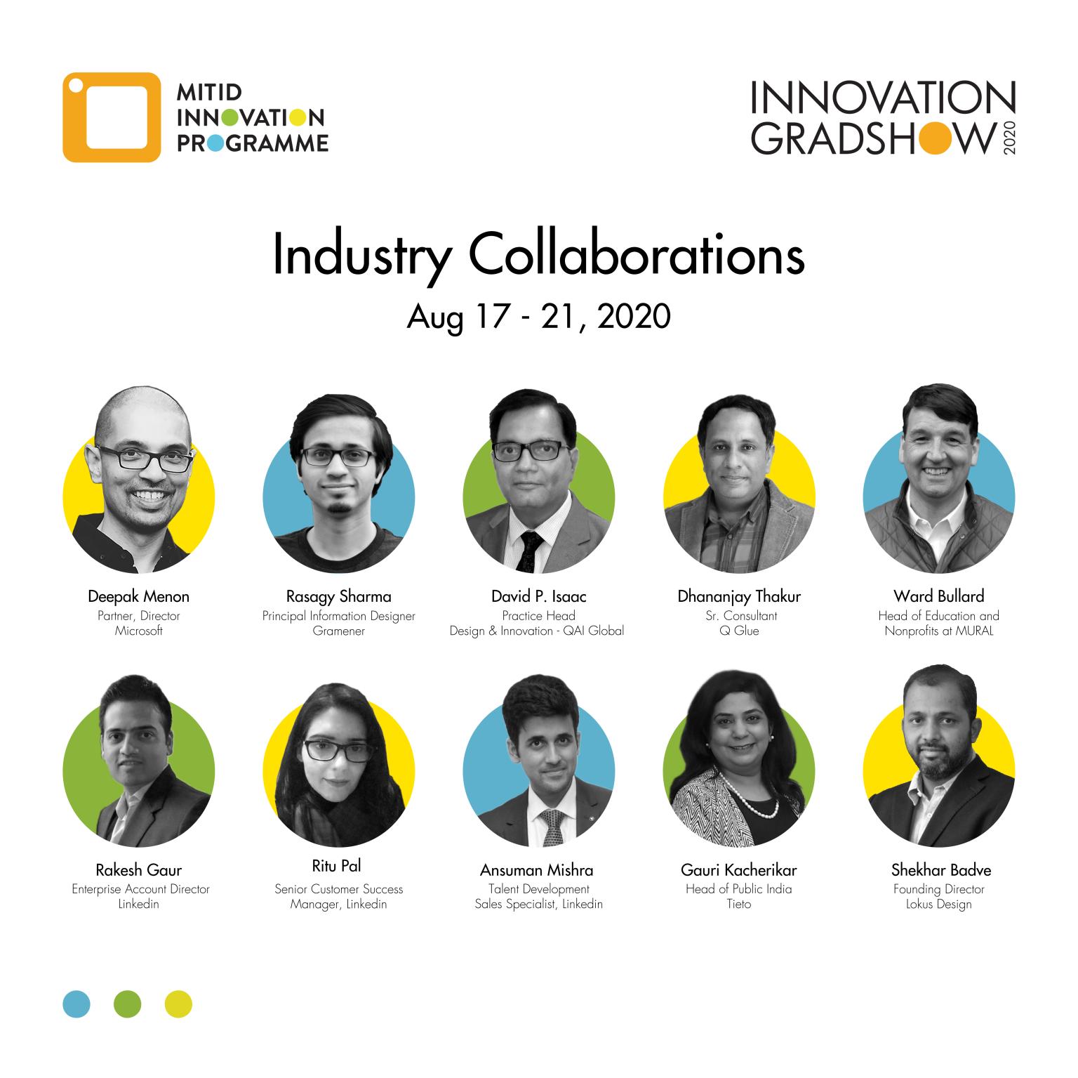Speakers for MIT ID Innovation GradShow